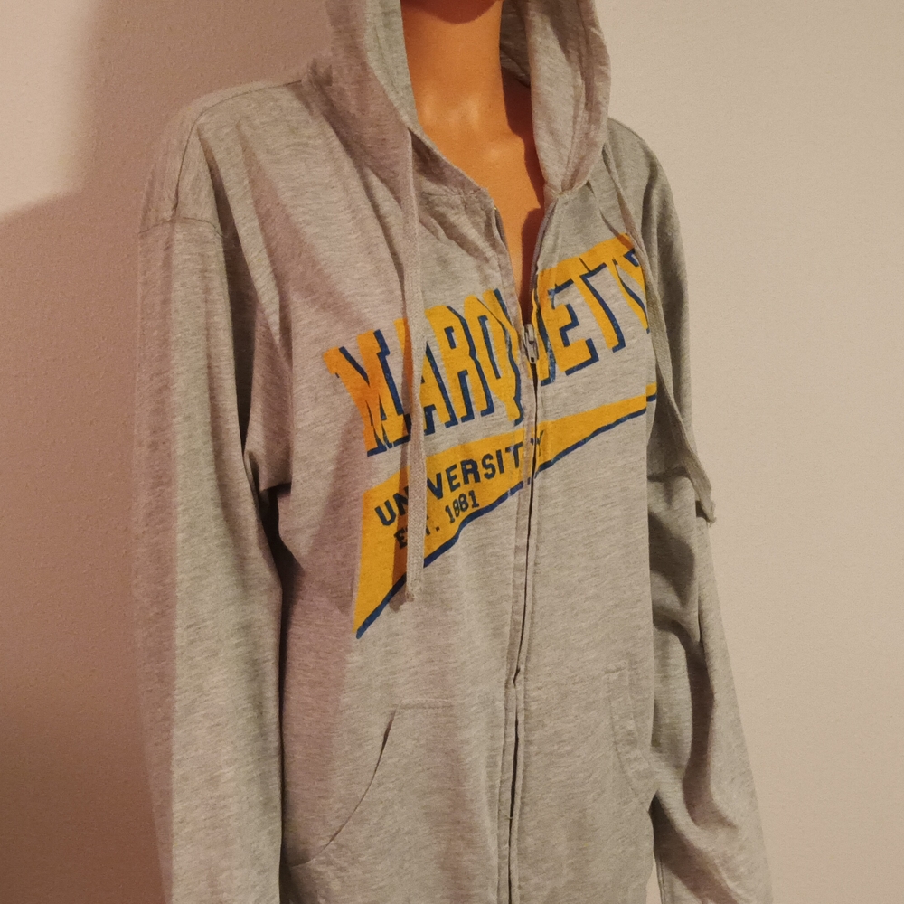 Gray Marquette University Hoodie